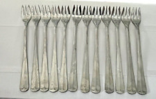 12 Cocktail/Seafood Forks Oneida Northland POST ROAD / POINTE ROYAL Stainless picture