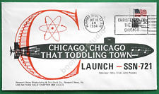 USS CHICAGO SSN-721 Commissioning cover dated 1984 (CAN-70) picture