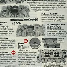 Edelbrock Hot Rod Car Parts Print Advertisement from July 1989 / Mag Original  picture