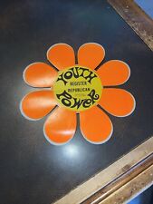 Vintage 1969 REPUBLICAN YOUTH POWER Political Flower Power 7 Inch Decal Sticker picture