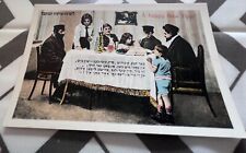 Antique Jewish Postcard Family At Rosh Hashanah Dinner Table picture