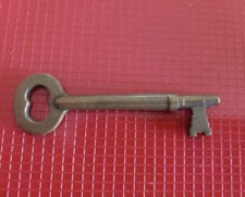 Vintage Solid Brass Skeleton Key 3 1/2” Long ~ Unmarked picture