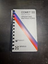 New Jersey Transit Comet III Commuter Coach Railroad Operating Manual picture