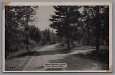Postcard MI Huron National Forest East Tawas Michigan Street View 1943 C13 picture
