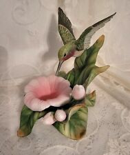 1999 Porcelain Hummingbird/Morning Glory Figurine - Crystal Cathedral Ministries picture