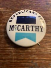 Republicans For McCarthy Political Campaign Pinback Button picture