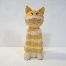 Carved Resin Tabby Cat Figurine with Personality & Attitude Home Accents 4