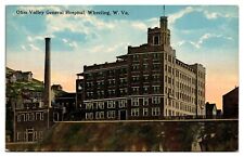 Antique Ohio Valley General Hospital, Wheeling, WV Postcard picture