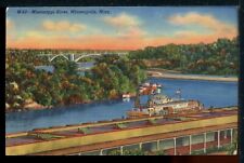 1950s Mississippi River Minneapolis Minnesota Vintage Postcard M1227 picture