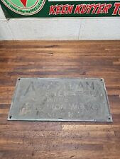 ANTIQUE CAST BRASS PLAQUE AMESTEAM GENERATOR AMES IRON WORKS OSWEGO NY picture
