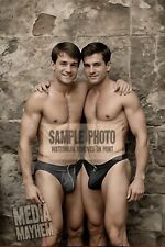 A couple of friends in Swimwear Bulging Out Print 4x6 Gay Interest Photo #674 picture