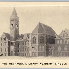 c1900s Lincoln NE Military Academy Advertising Card Boarding School College A189 picture