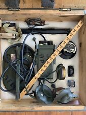 Vintage Military Mine Detector Kit In Awesome Wooden Crate- Maybe WW2? picture