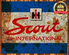 International Harvester - Scout - Vintage Distressed Look - Metal Sign 11 x 14 picture