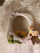 Muppet Babies Enesco Picture Frame Miss Piggy & Kermit Vintage 1983 NIB With Tag picture