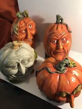 Department 56 Ravenswood Large Display Facial Pumpkins Retired 2008 VERY RARE picture