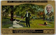 Couple in Lover's Lane, Saint Jo. Art Print - Love/Romance Greeting Card picture