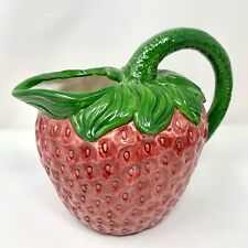 Vintage Ceramic Strawberry Pitcher picture