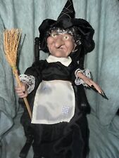 Halloween Factory Rocking Witch Animated Cackling Glow Eyes 1991 No Box WORKS picture