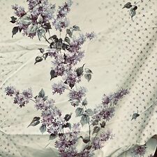 Vintage Springmaid Fitted Twin Bed Sheet Bill Bass Purple Lilac Crisp No Iron picture
