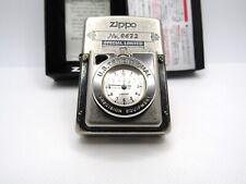 Time Lite Light Pocket Watch Clock running Limited No.0672 Zippo 1996 Mint Rare picture