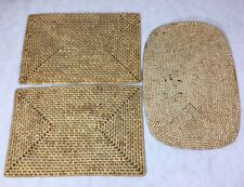 Woven Placemats Mixed Lot of 3 12x18 & 13x19 picture