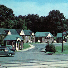 Vintage Postcard c.1940's Maryland Hawkins Motor Court Motel Auto Amoco-H12 picture
