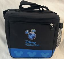 Disney DVC Vacation Club Black Blue Zippered Insulated Cooler Lunch Box Bag NEW picture