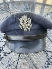 Authentic Vintage WW2 USA army Crusher Visor Cap  Size 7  1/8 picture