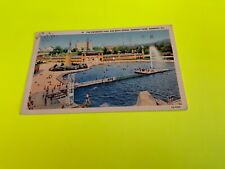 Hershey, PA. ~ Hershey Park Swimming Pool and Bath House - 1939 Stamped Postcard picture