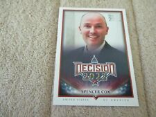 Decision 2022 Election Day Silver Foil Spencer Cox Card #90 Serial #4/10 picture