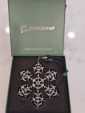 BOEING 2020 Jet Snowflake Green Swarovski Crystals Christmas Ornament picture