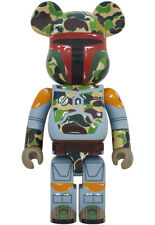 BE@RBRICK BAPE Boba Fett 1000% Star Wars ABC CAMO Medicom Toy Bearbrick picture