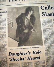 Patricia PATTY HEARST Symbionese Liberation Army SF Bank Robbery 1974 Newspaper picture