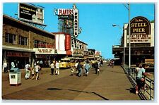c1950 Greetings From Atlantic City Boardwalk New Jersey Correspondence Postcard picture