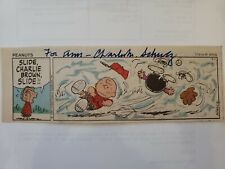 Charles M. Schulz SIGNED Peanuts Comic Strip COA/Todd Mueller picture