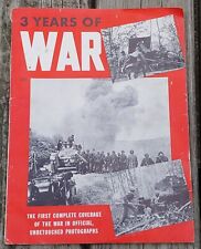 Original 1942, 3 YEARS OF WAR Dell Publishing Co. WW2 Photo Journal MAGAZINE picture