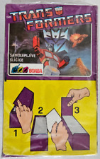 1991 PANINI/BORBA TRANSFORMERS GENERATION ONE ALBUM STICKERS 100 PACK SEALED BOX picture