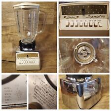 Vintage Oster Osterizer Imperial VIII Chrome Glass Blender  542 Tested WORKS picture