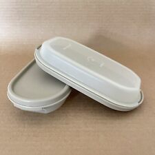 Tupperware Modular Mates Oval 1/2 Container #1873, Hazelnut Seals (Set of 2) picture