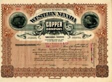 Western Nevada Copper Co. - Stock Certificate - Mining Stocks picture