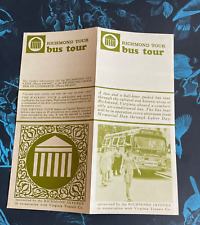 c 1960s Richmond Virginia Tour Bus Tour Travel Brochure Richmond Jaycees Green picture
