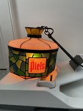 1969 PIELS Real Draft Beer Wall Mount Light ~ Faux Stained Glass w/Metal Bracket picture