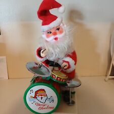 Vintage toy Santa drum set Christmas *Untested* picture