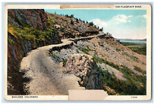 c1930's The Flagstaff Road, Flagstaff Mountain Boulder Colorado CO Postcard picture
