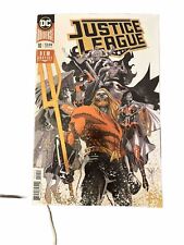 Justice League #10 NM- 9.2 DC Comics 2018 Aquaman, Drowned Earth Foil Cover picture