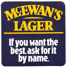McEWAN'S LAGER Beer Coaster 3 1/4