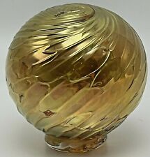 Studio Hand Blown Art Glass Small Ball Sphere Float Swirl 2013 picture