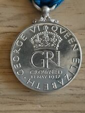 George VI 1937 silver coronation medal picture
