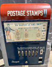 Vintage Postage Stamp Store Self Serve Vending Machine on Pedestal/Stand picture